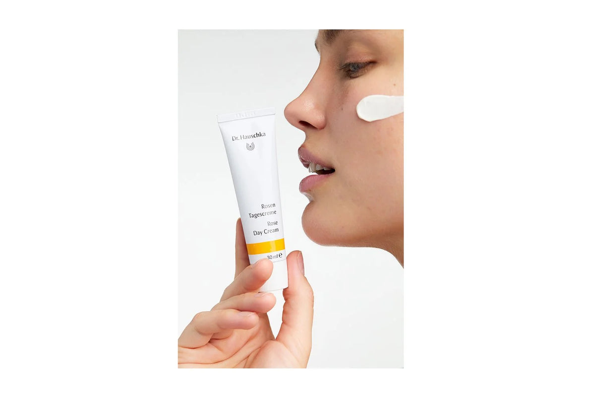 Rose Day Cream lifestyle with model
